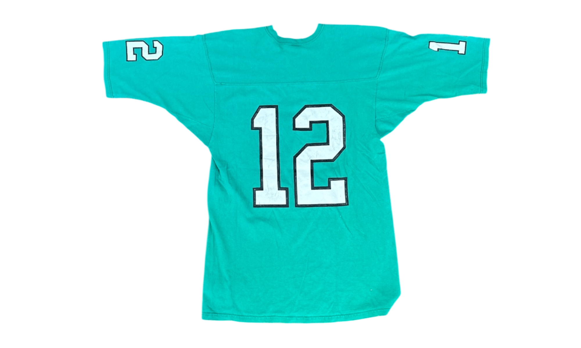1993 Eagles Kelly Green Arch #12 Russell Athletic Tee (PreOwned)