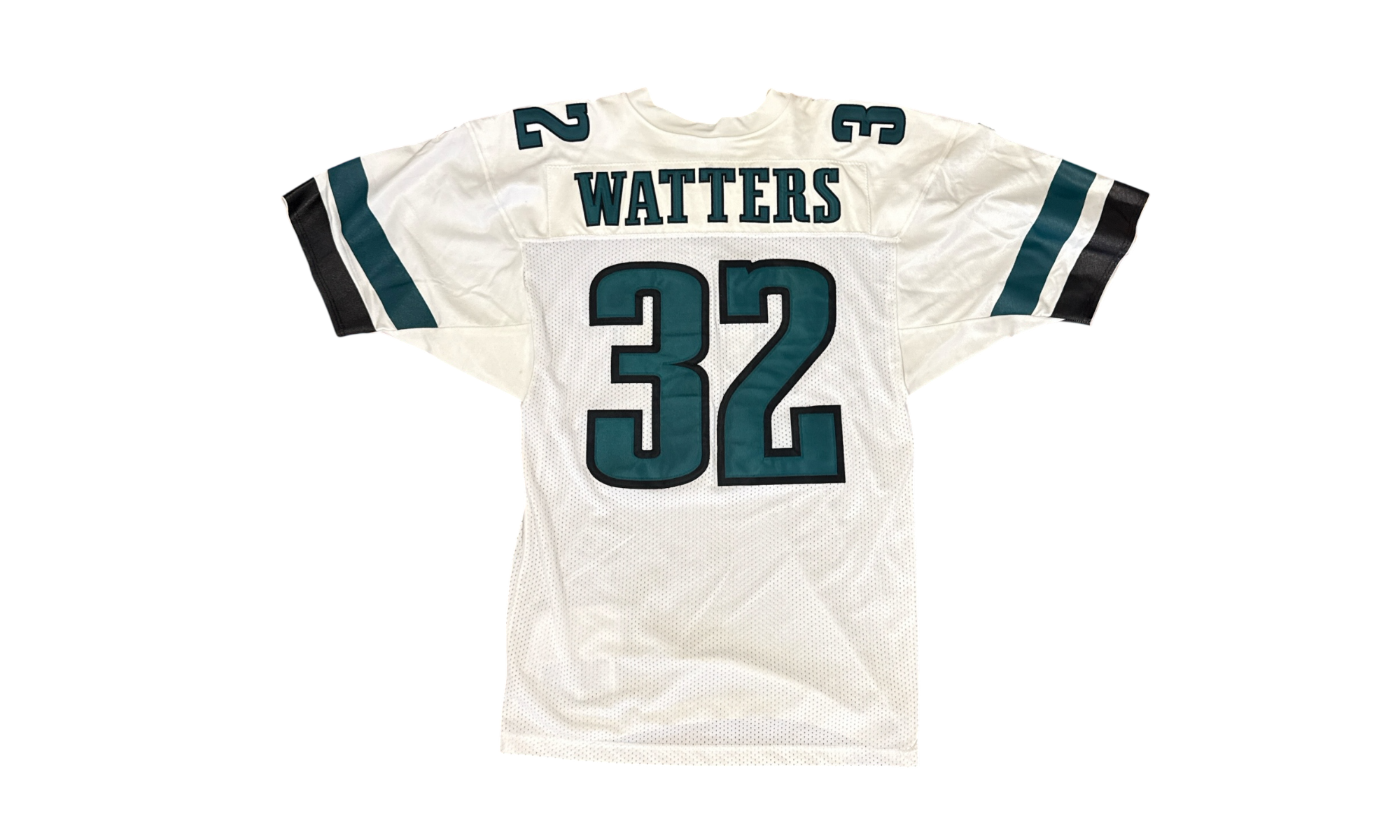 1996 Ricky Watters Eagles White Russell Authentic Jersey (PreOwned)