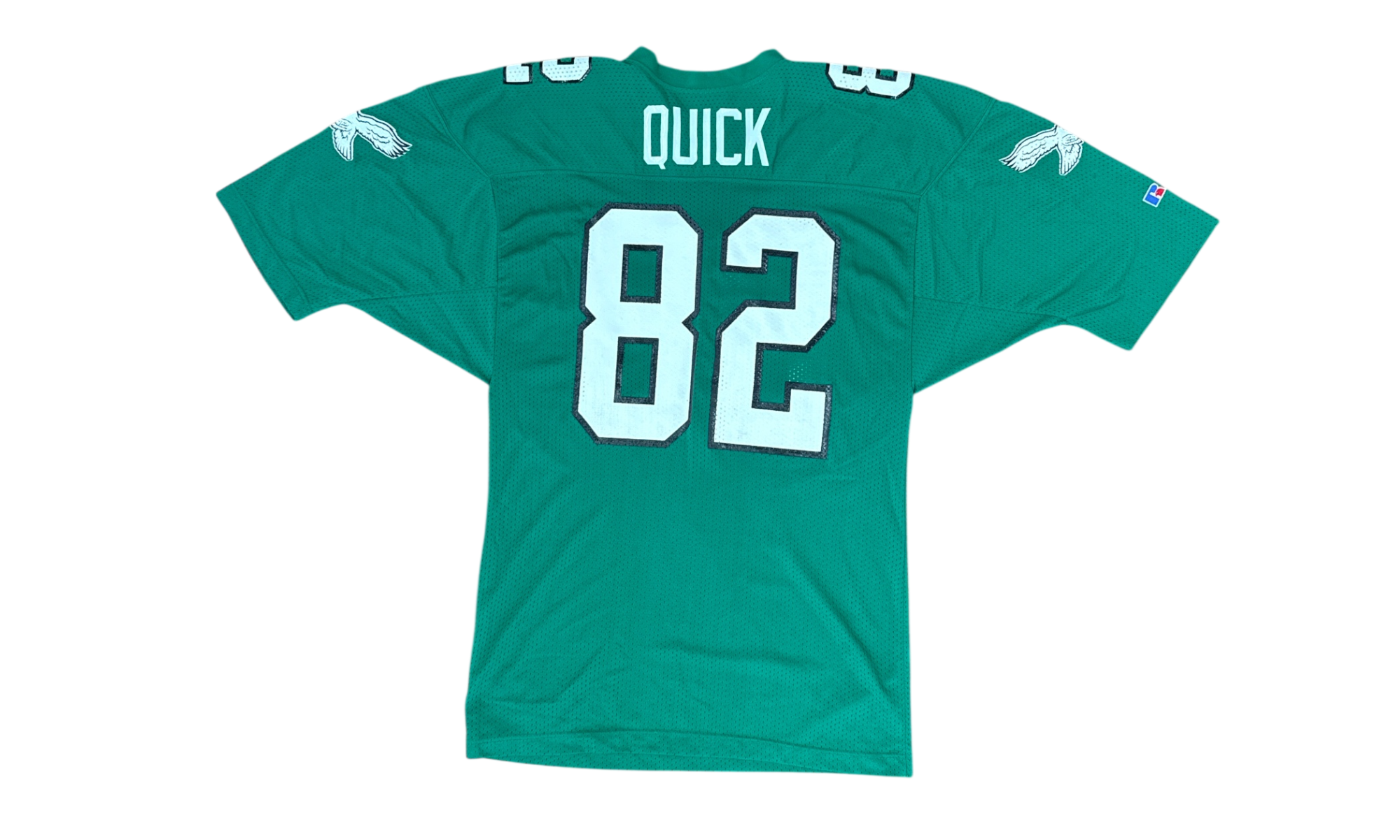 80's Mike Quick Eagles Kelly Green Russell Jersey (PreOwned)