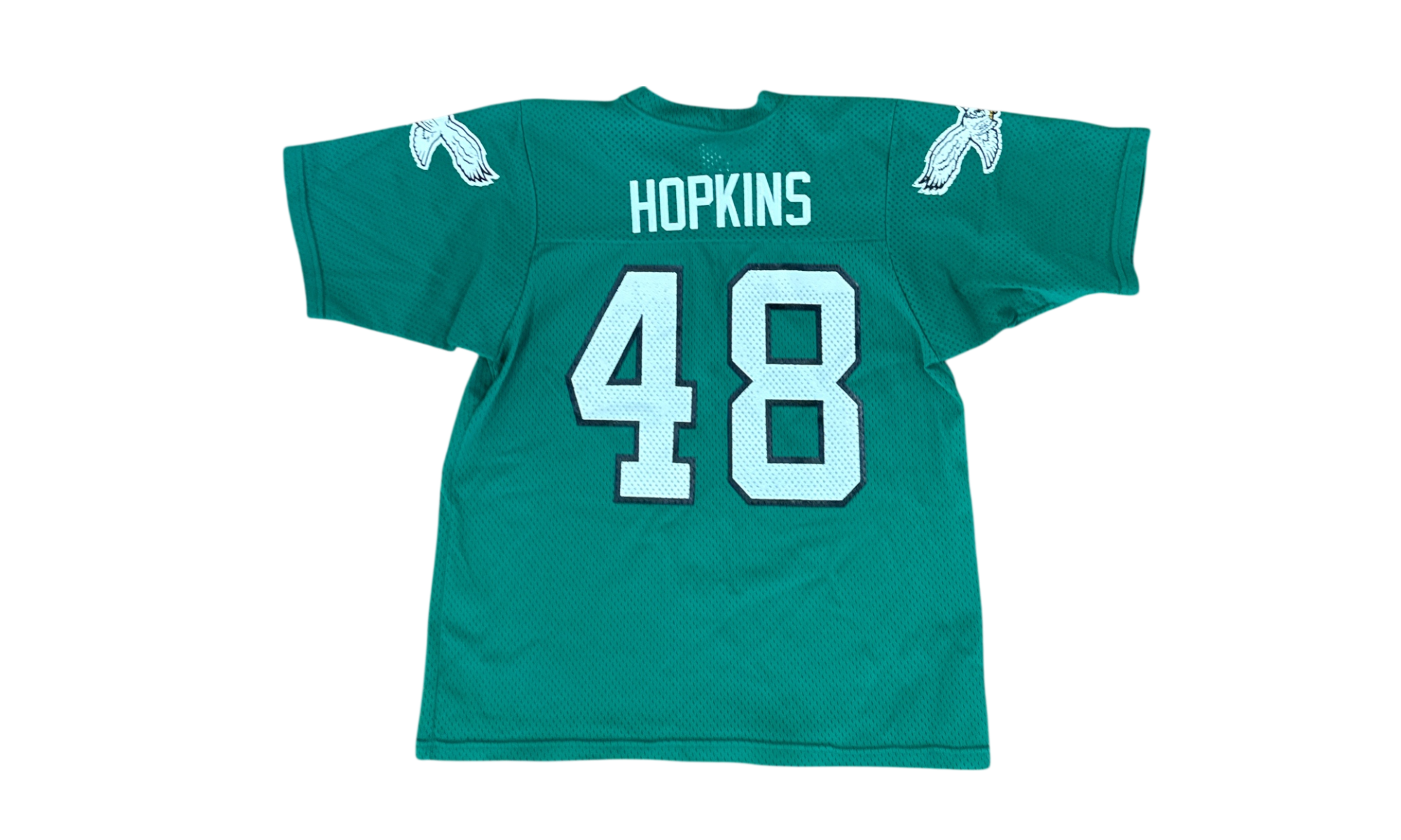 80's Wes Hopkins Kelly Green Eagles Sandknit Jersey (PreOwned)