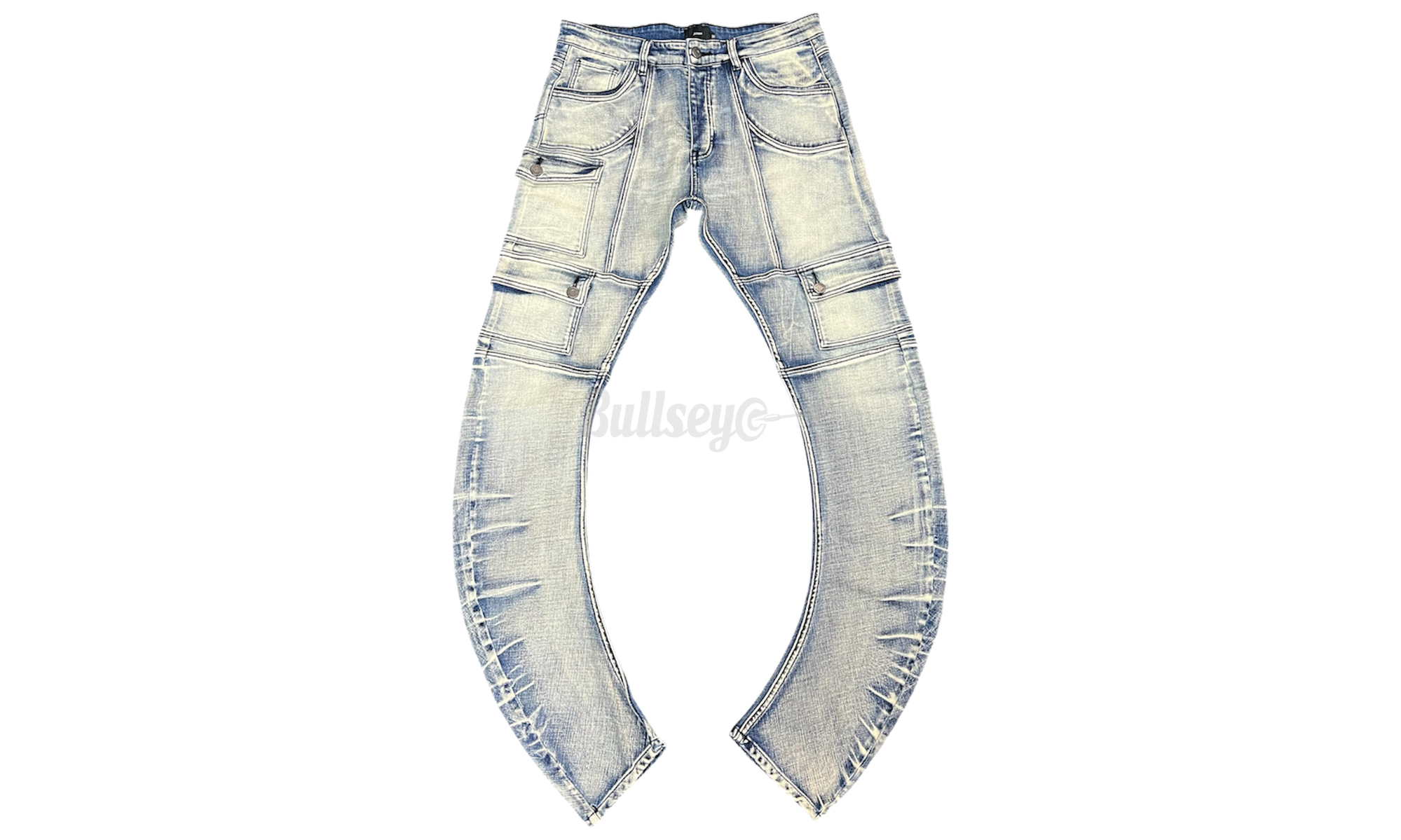 AKINGS Kyle Blue Stacked Jeans-Bullseye Sneaker Boutique