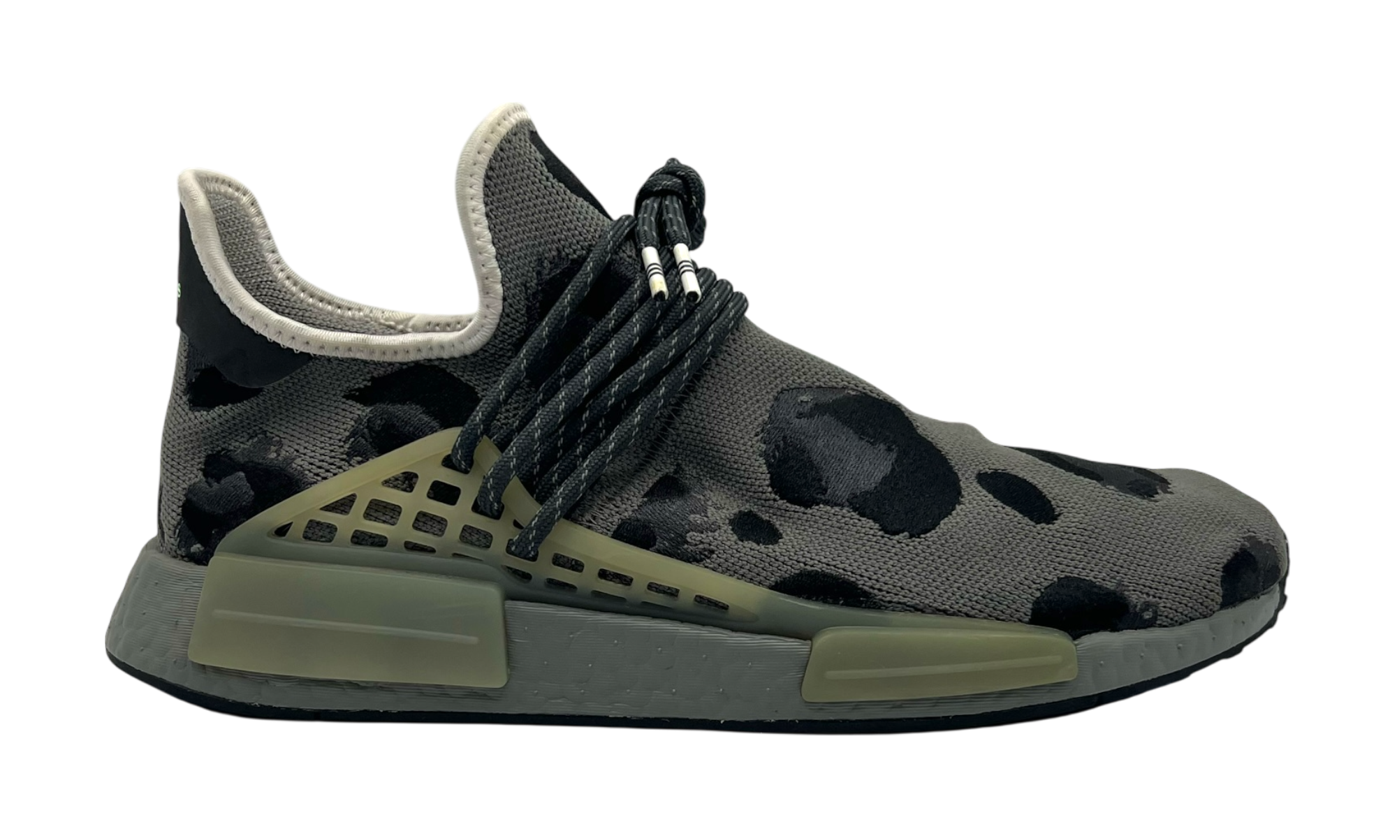 Adidas NMD Hu Pharrell Animal Print Ash Grey (PreOwned)