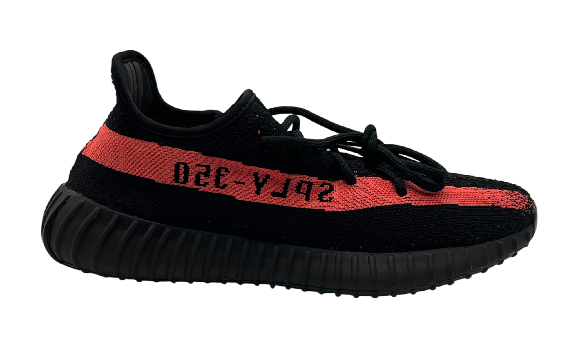 Adidas Yeezy Boost 350 V2 Core Black RedRed Stripe PreOwned 2