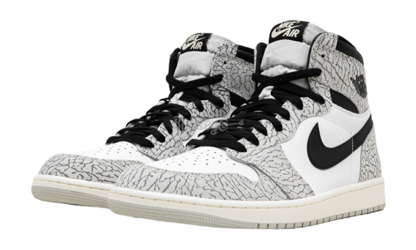 Grey and Gum Appear on the Latest Nike Dunk High Chenille Swoosh Retro High OG "White Cement"