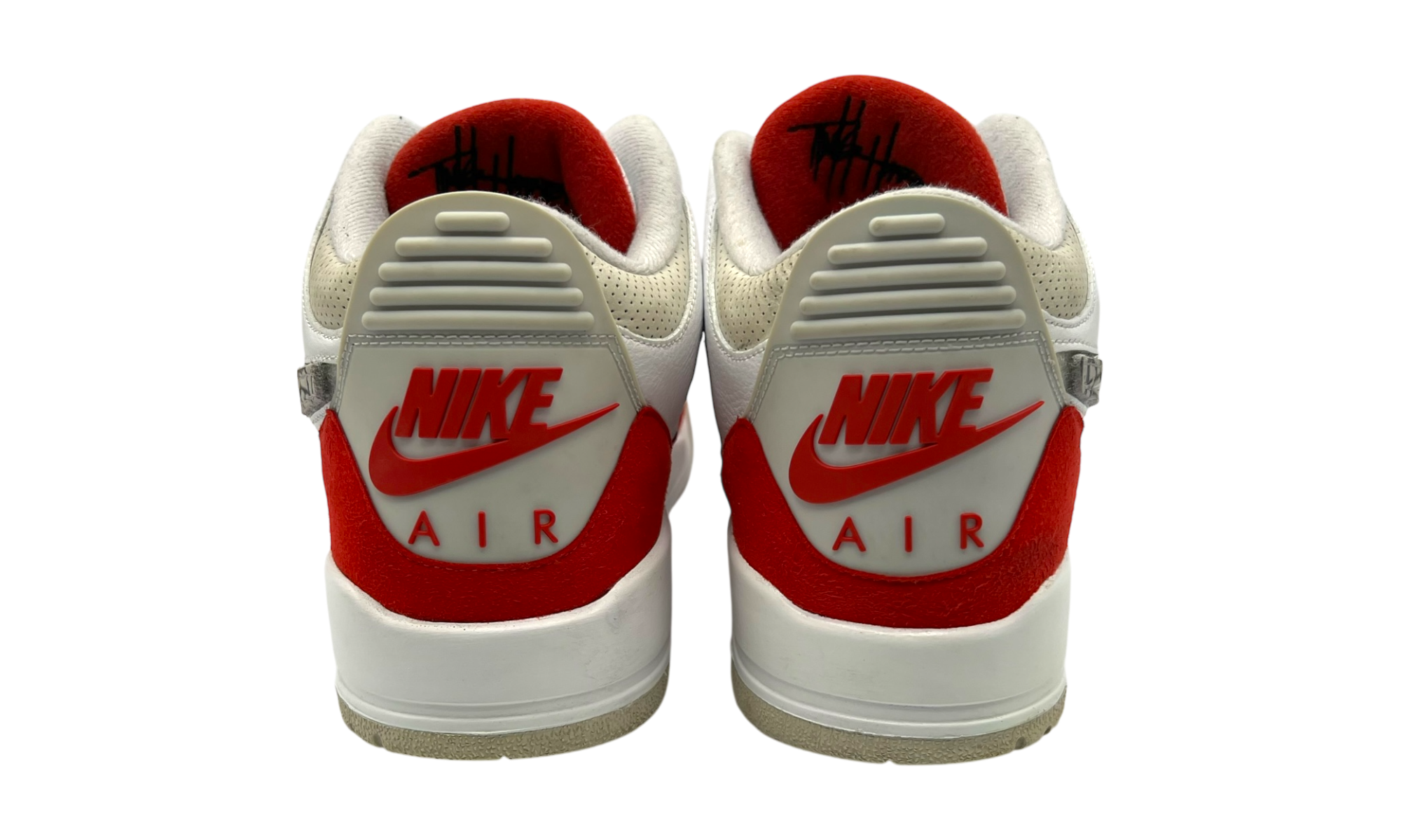 Air Jordan 3 Retro "Tinker White University Red" (PreOwned) (No Box)