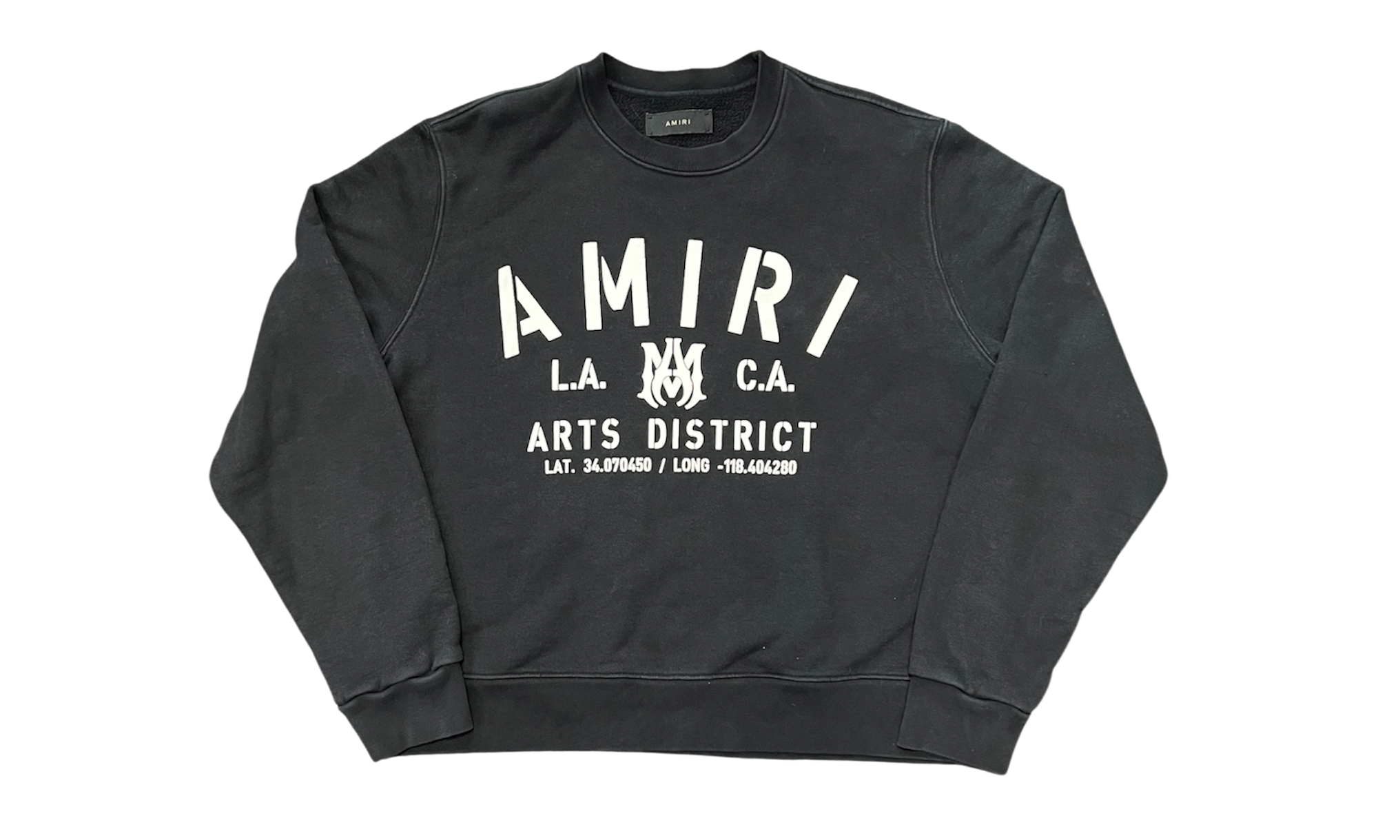 Amiri Art District Black Crewneck (PreOwned)-Bullseye Sneaker Boutique