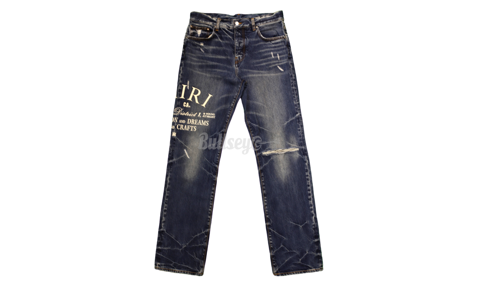 Amiri Art District Straight Leg Blue Jeans-Bullseye Sneaker Boutique