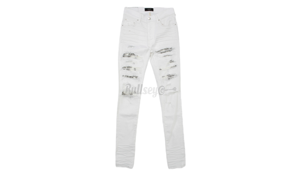 Amiri MX1 White/Black Bandana Jeans-Hailey Biebers sneaker style