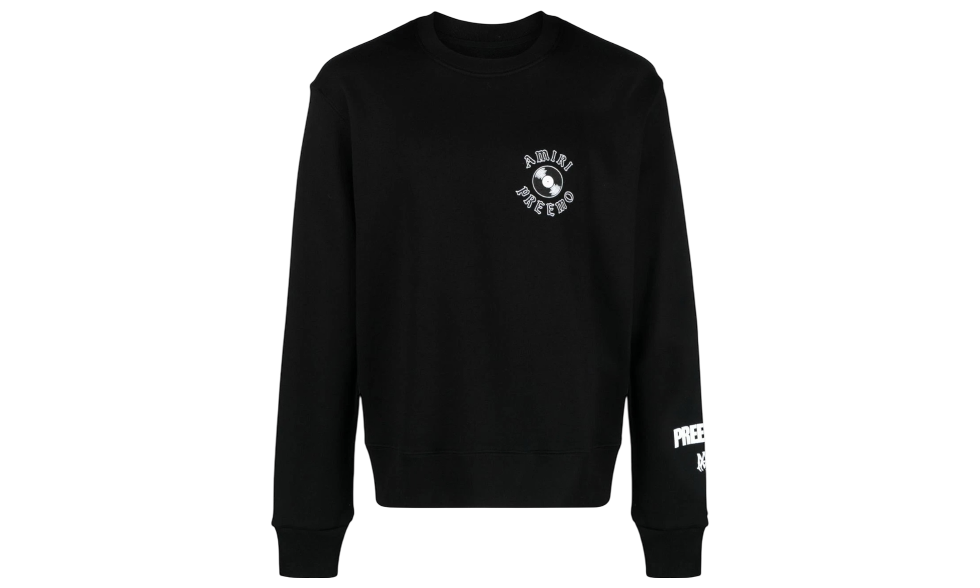 Amiri Preemo Record Black Crewneck
