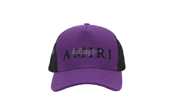 Amiri Purple Embroidered Trucker Hat-adidas sunglasses mens