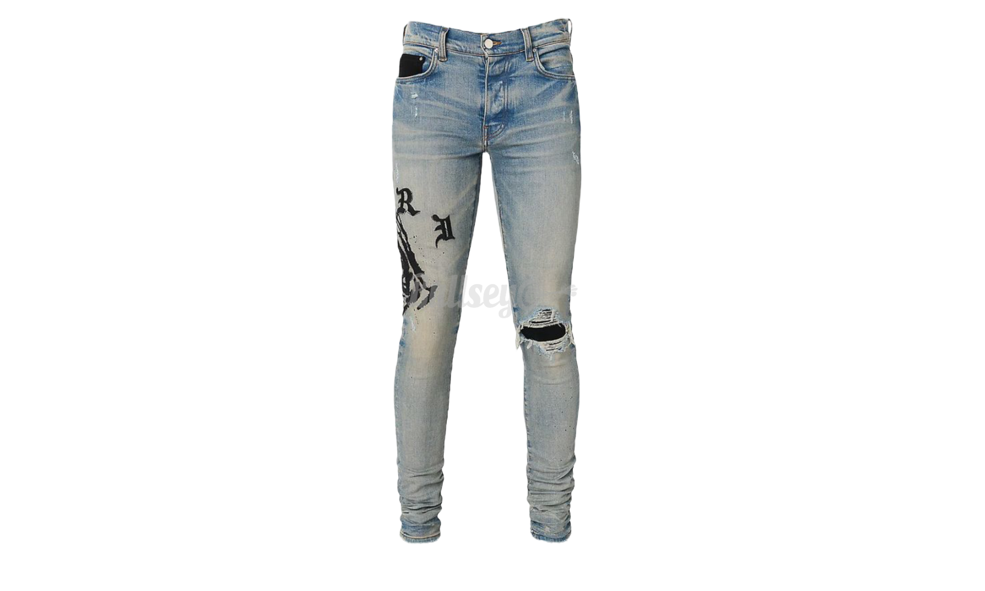 Amiri Wes Lang Reaper Logo Clay Indigo Jeans-Bullseye Sneaker Boutique