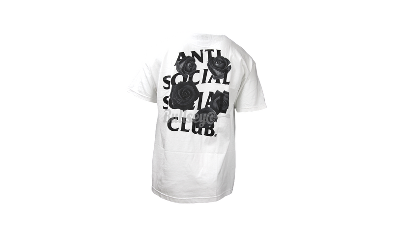 Anti-Social Club Bat Emoji White T-Shirt-Nike air force 1 lv8 emb gs nba wnba black junior kids casual shoes dn4178-001