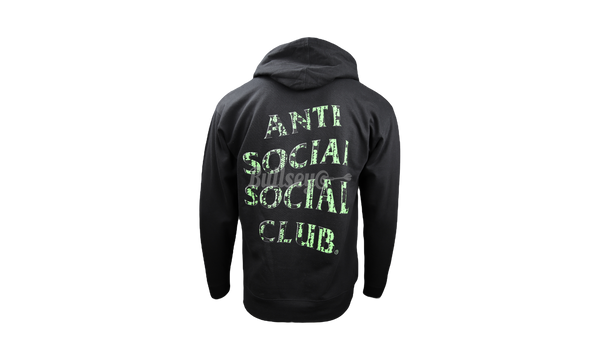 Anti-Social Club "Glitch" Black Hoodie-givenchy white slip-on sneaker
