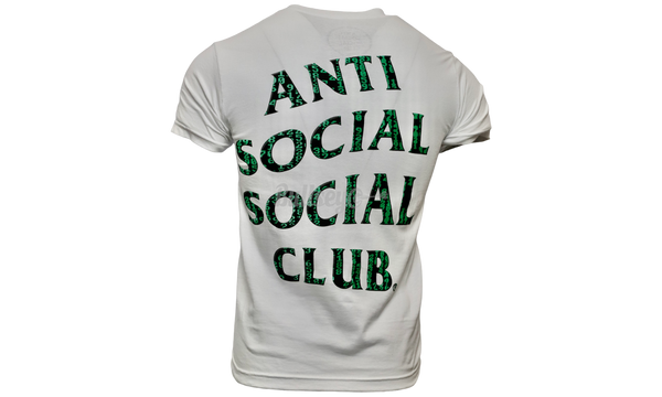 Anti-Social Club "Glitch" White T-Shirt-old school adidas jumpsuits for women shoes