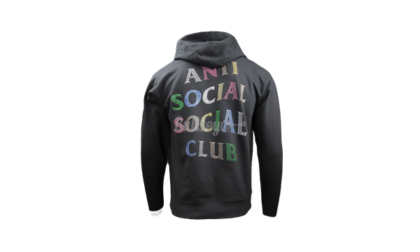 Anti-Social Club "NT" Black Hoodie-The lateral side of the Air jordan Sports 1 Mid Inside Out