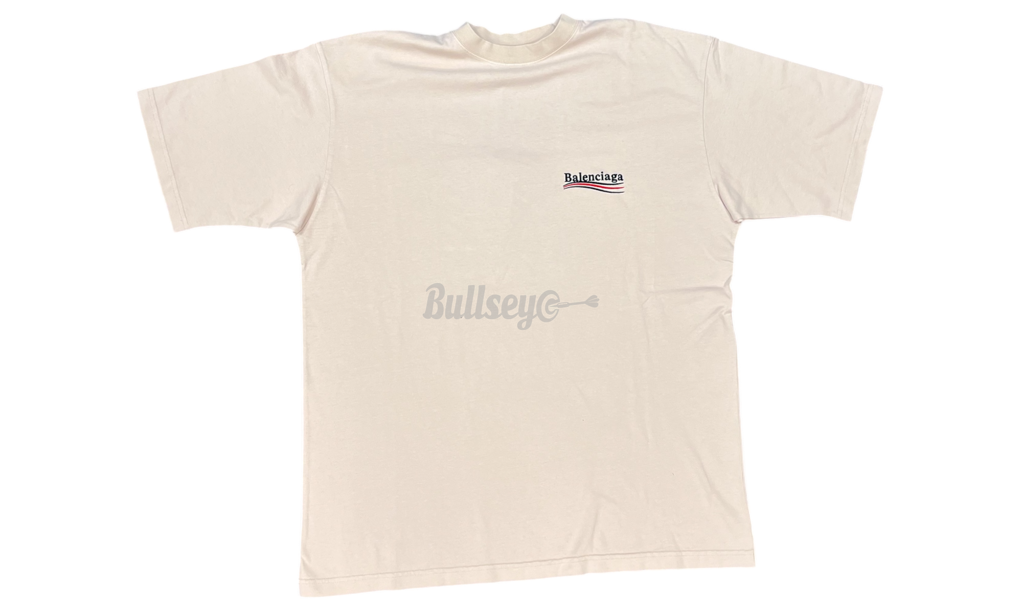 Balenciaga Small Political Campaign Logo Cream T-Shirt-Bullseye Sneaker Boutique