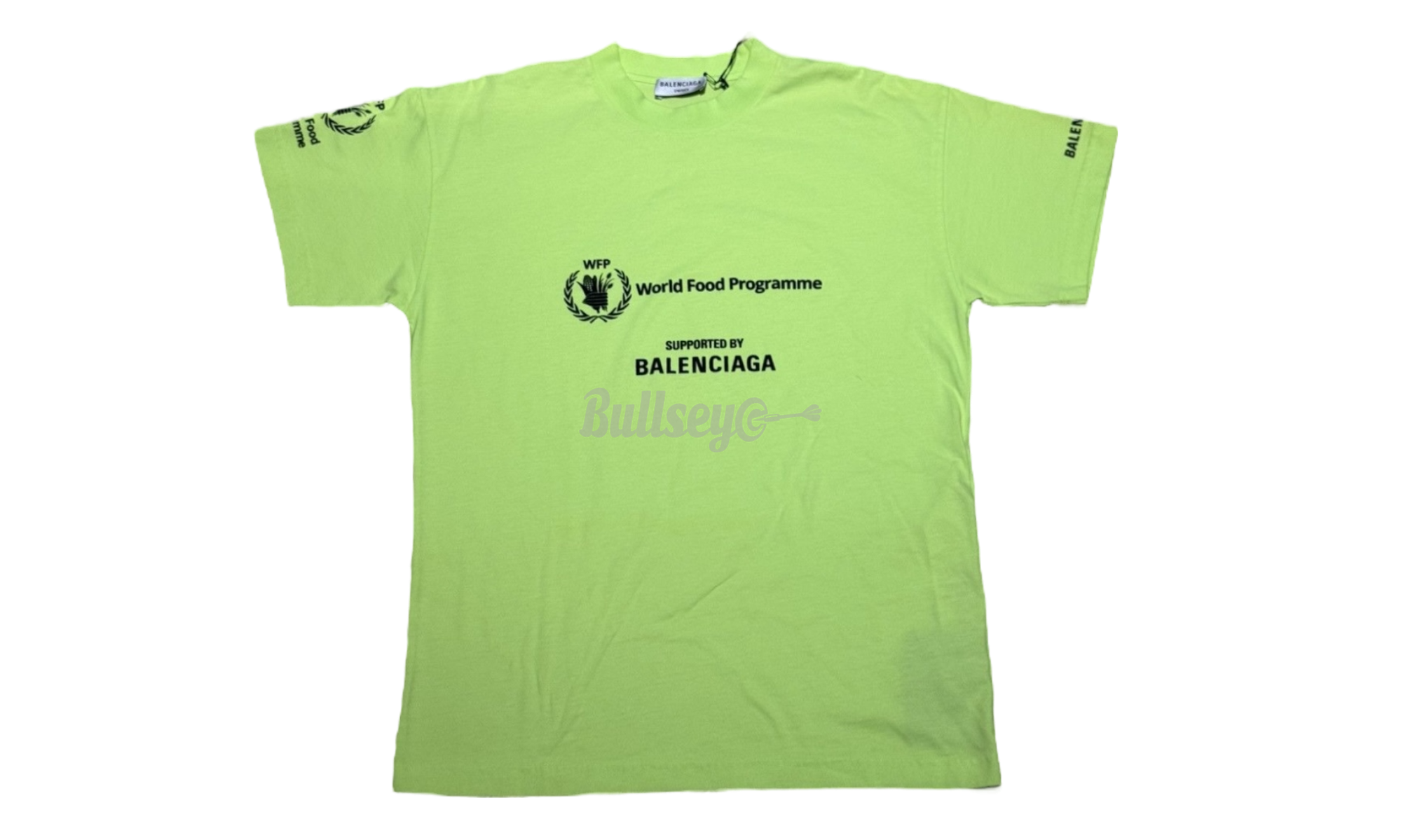 Balenciaga x World Food Programme Neon Green T-Shirt-Bullseye Sneaker Boutique