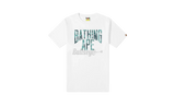 Bape A Bathing Ape Camo NYC Logo White/Green T-Shirt-Urlfreeze Sneakers Sale Online