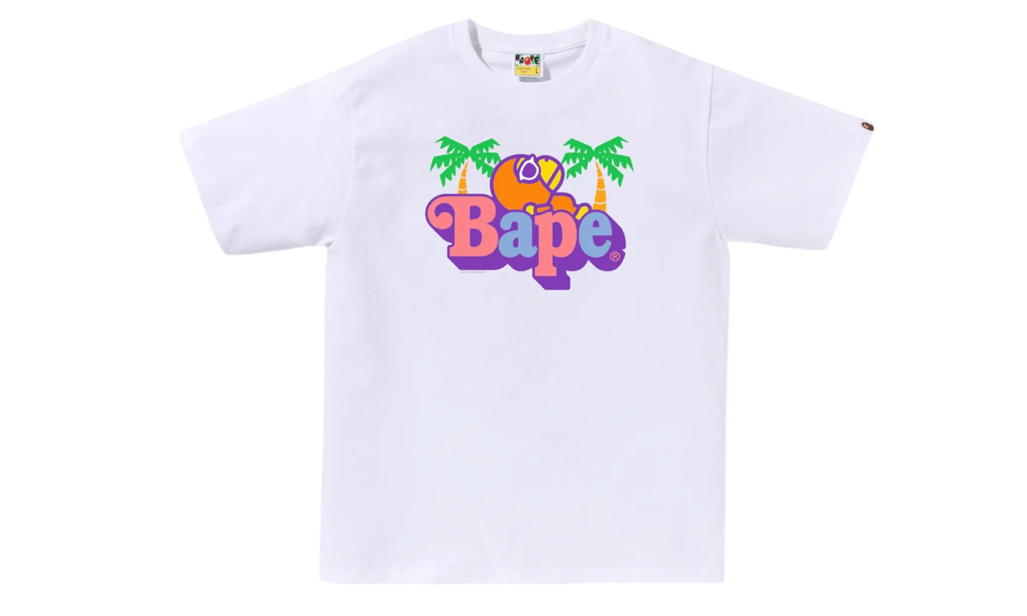 Bape A Bathing Ape Milo Summer White T-Shirt-Bullseye Sneaker Boutique