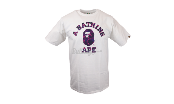 Bape ABC Purple/White Camo College T-Shirt-New Balance M990v3 TF3 Red