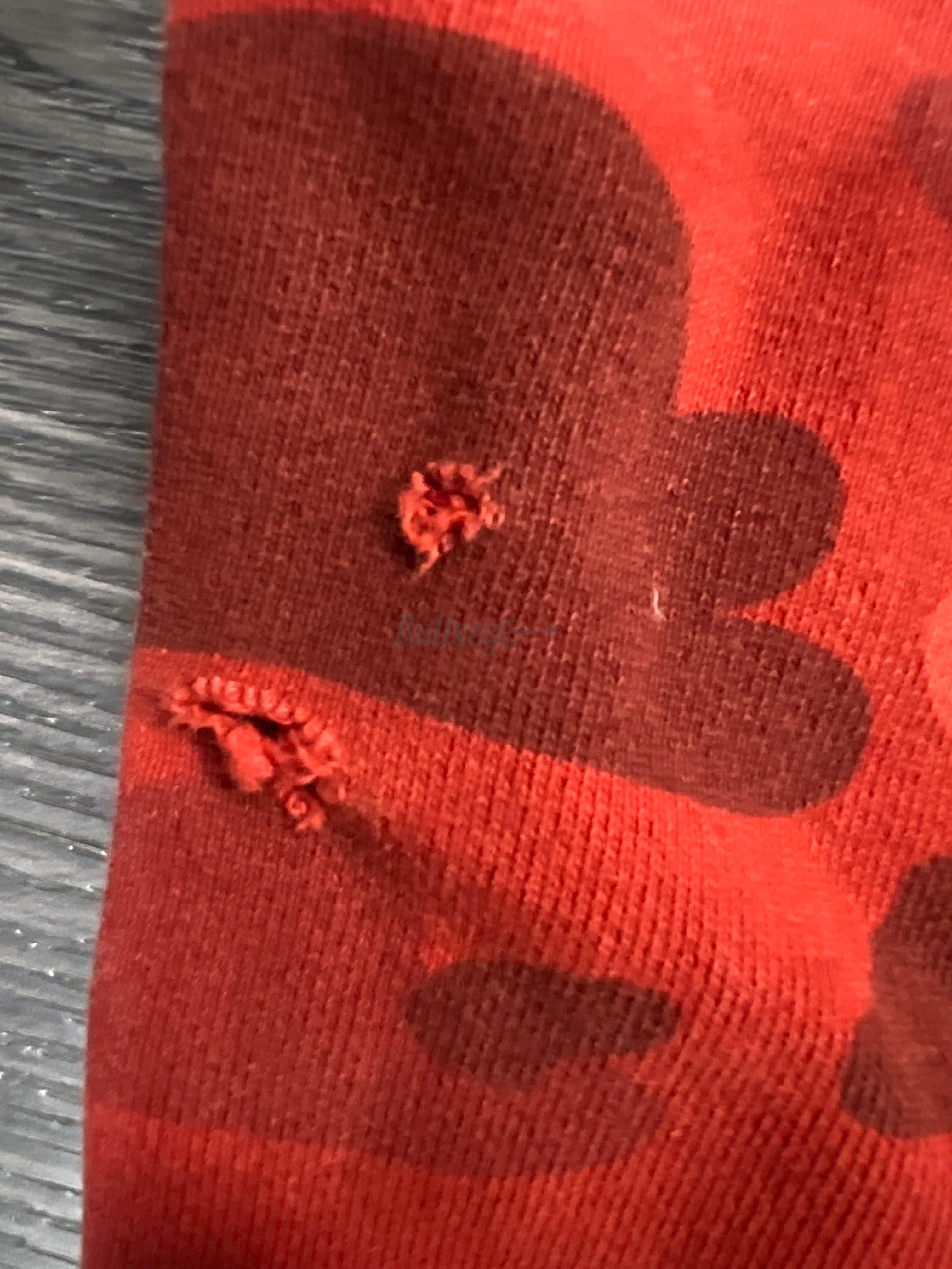 Bape Color Camo Logo Full Zip Red Hoodie (PreOwned)