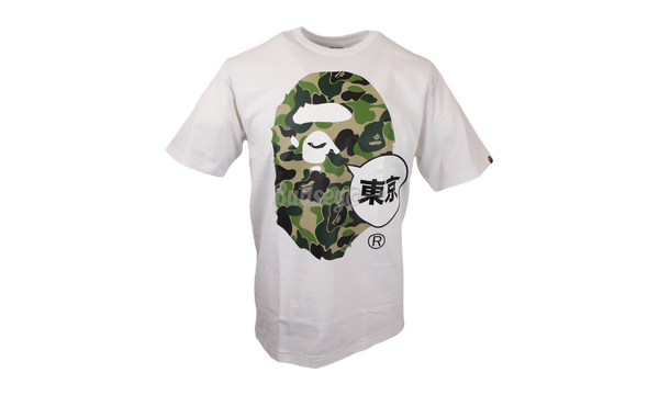 Bape Japan Big Head City White/Green T-Shirt-VALENTINO GARAVANI CROCHET SNEAKER IN FABRIC