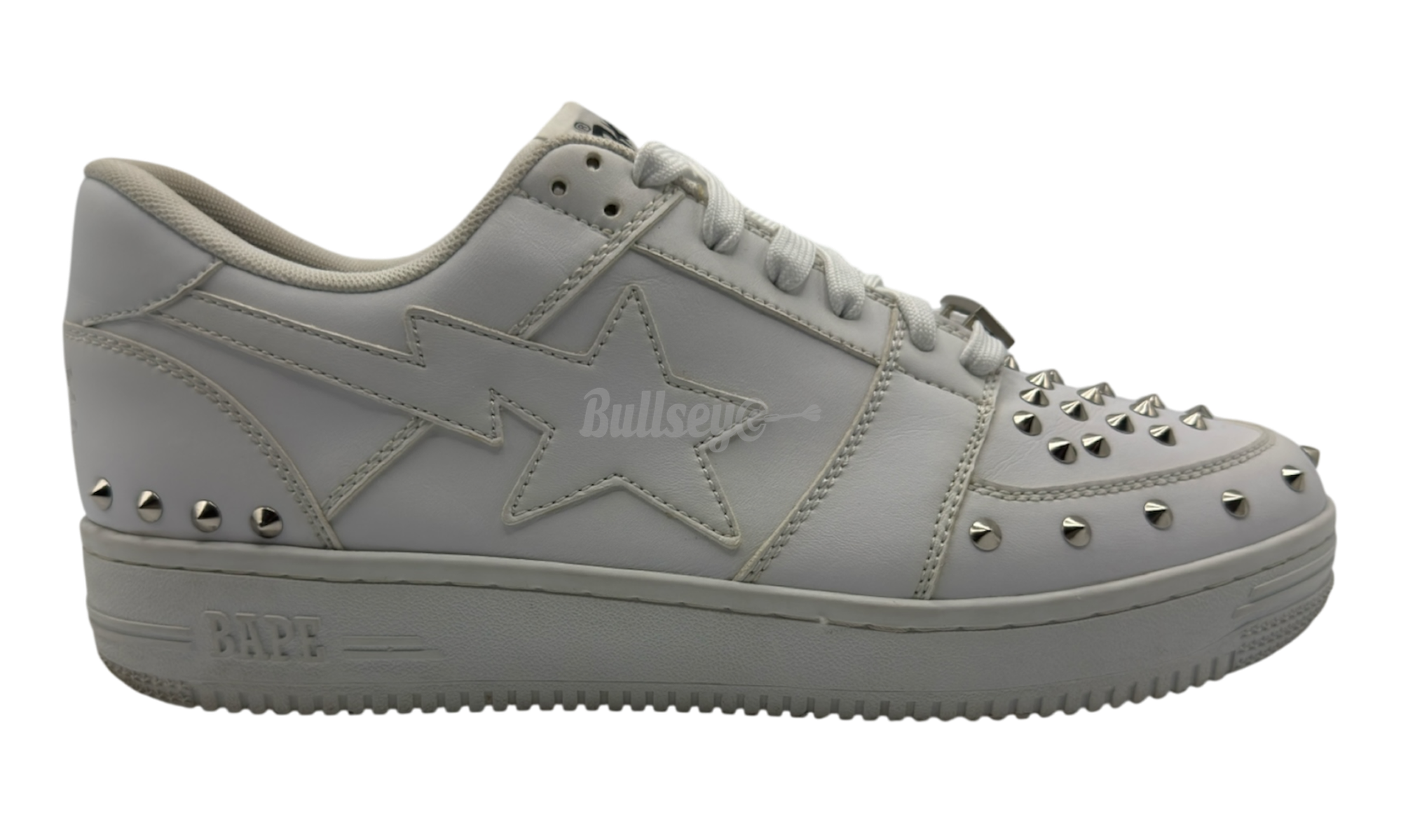 Bapesta 20th Anniversary White Silver Studded (PreOwned)