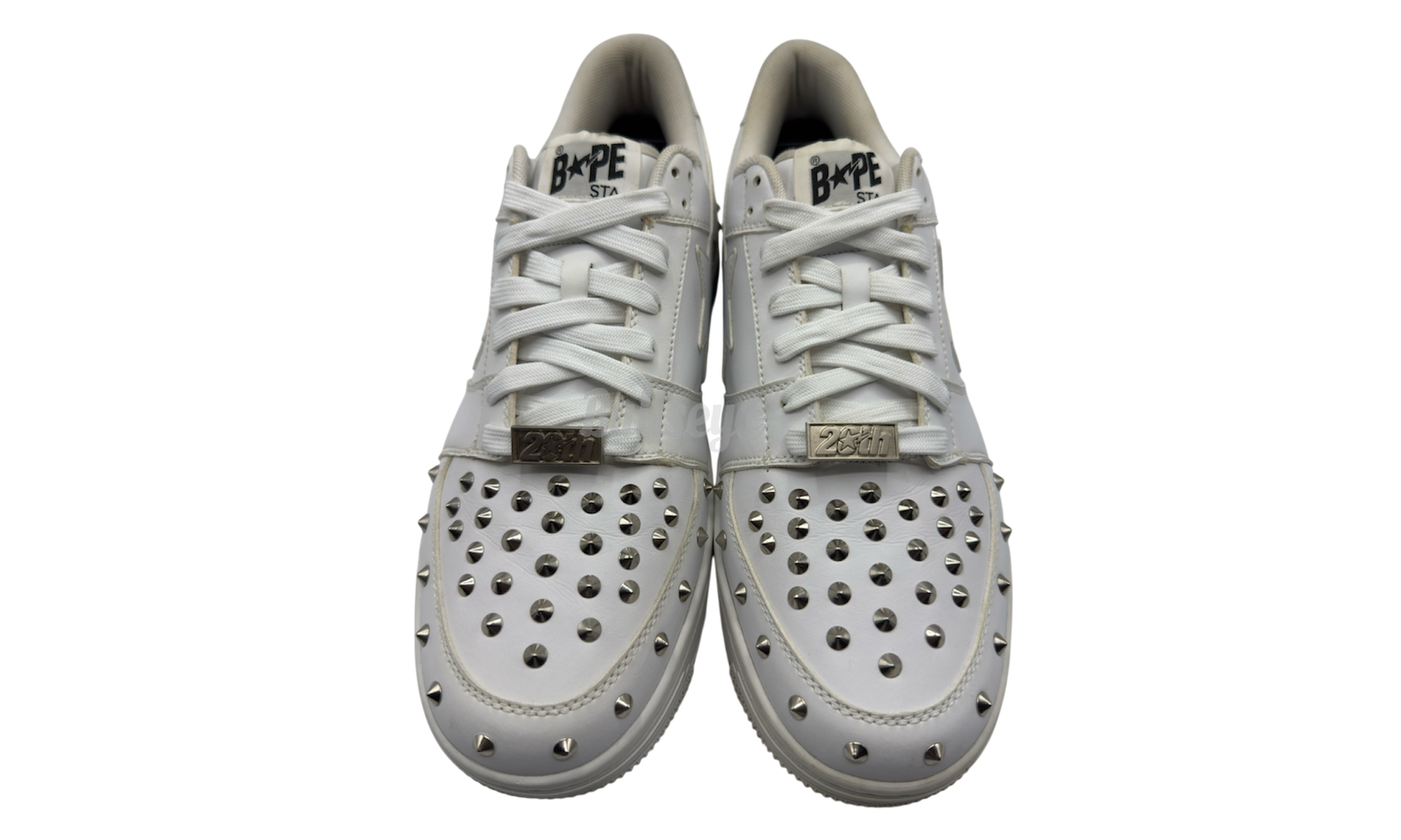 Bapesta 20th Anniversary White Silver Studded (PreOwned)