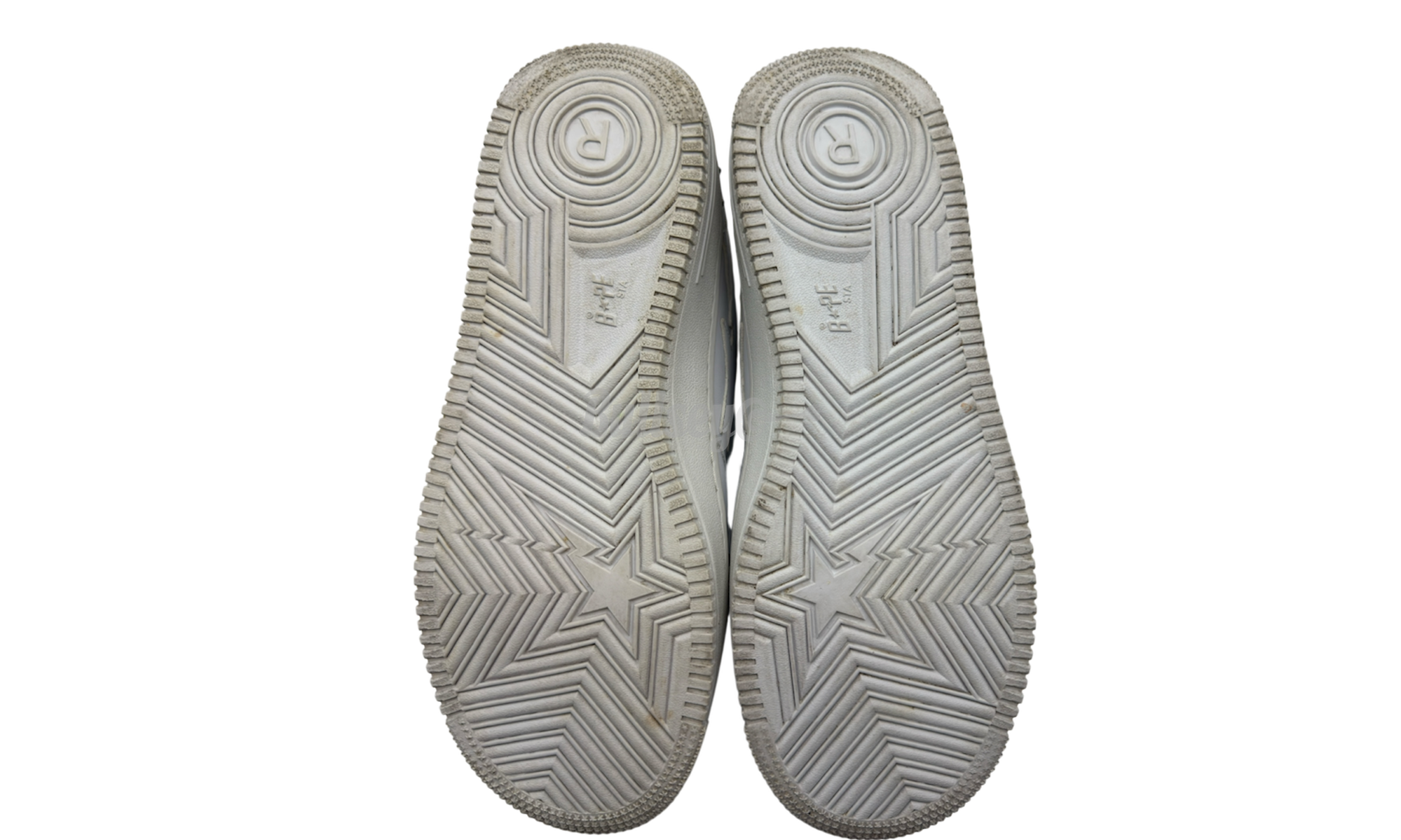 Bapesta 20th Anniversary White Silver Studded (PreOwned)