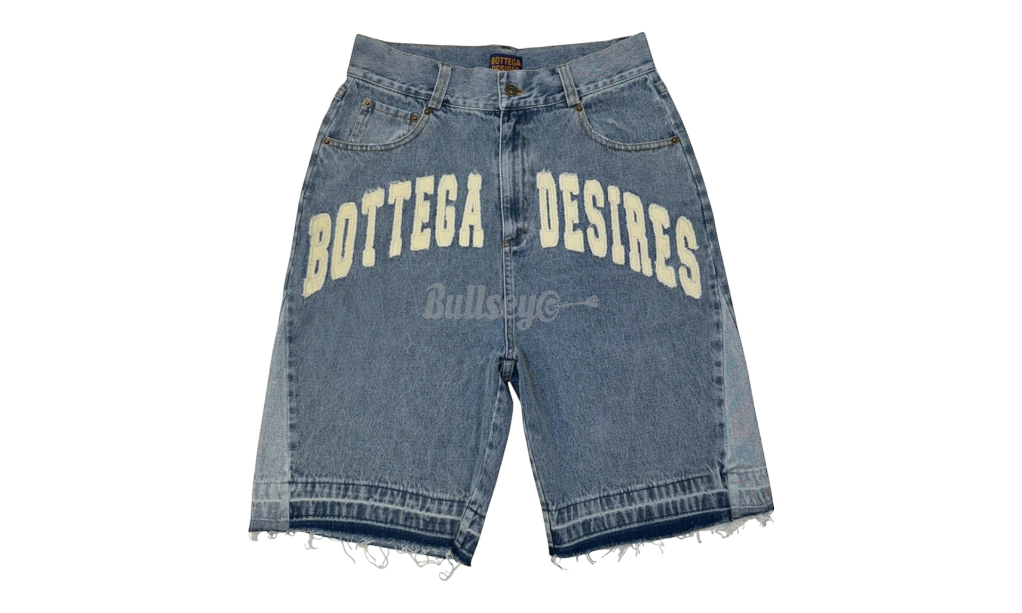Bottega Desires Denim Blue Shorts-Bullseye Sneaker Boutique