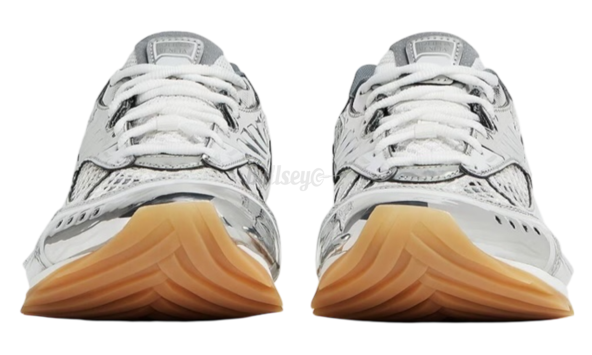 Bottega Veneta Silver White Orbit Sneakers