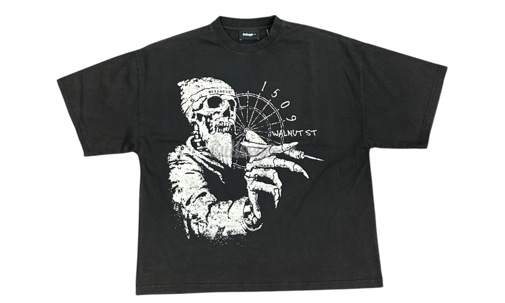 Bullseye Deadly Aim Vintage Oversized Black T-Shirt-Bullseye Sneaker Boutique