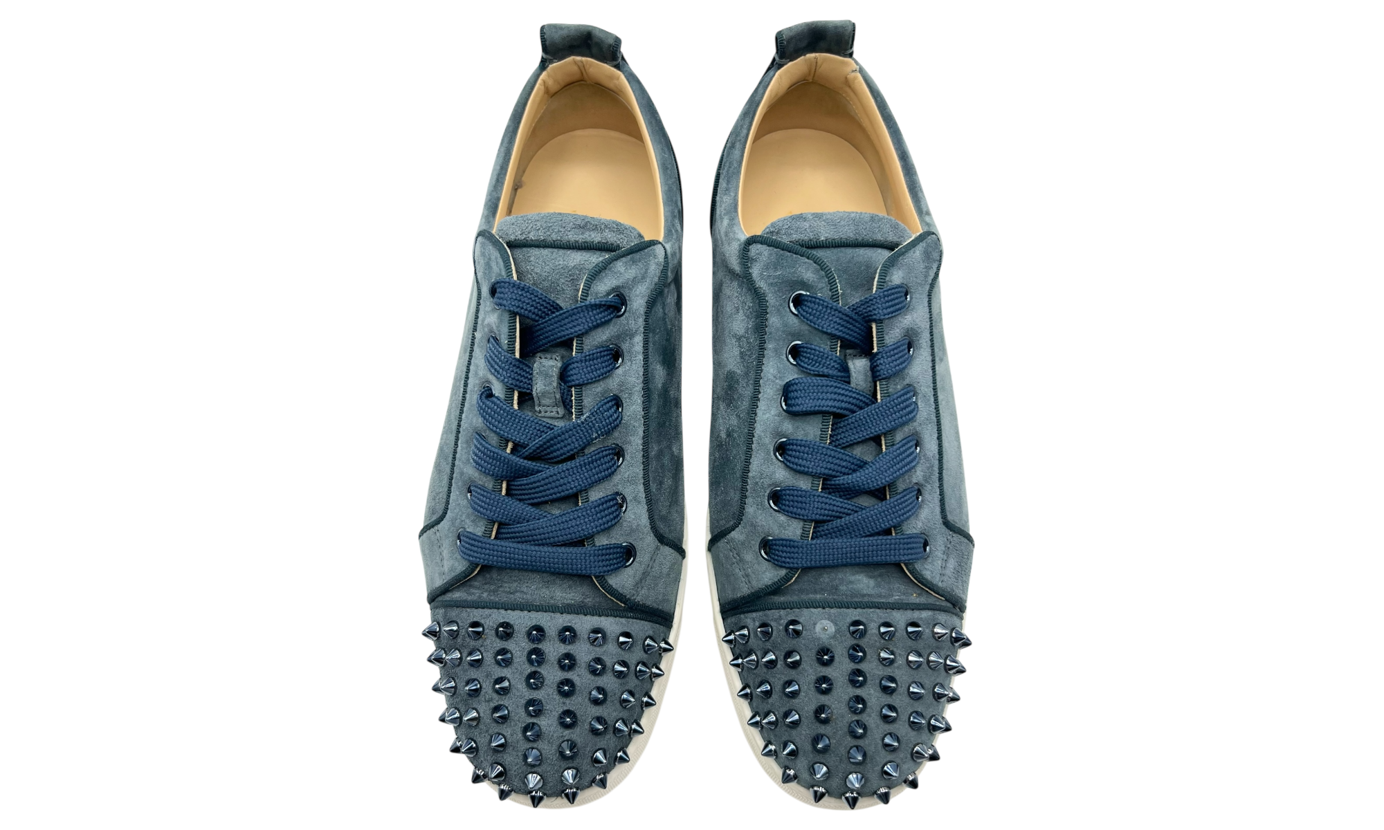 Christian Louboutin Blue Junior Spike Sneakers (PreOwned)