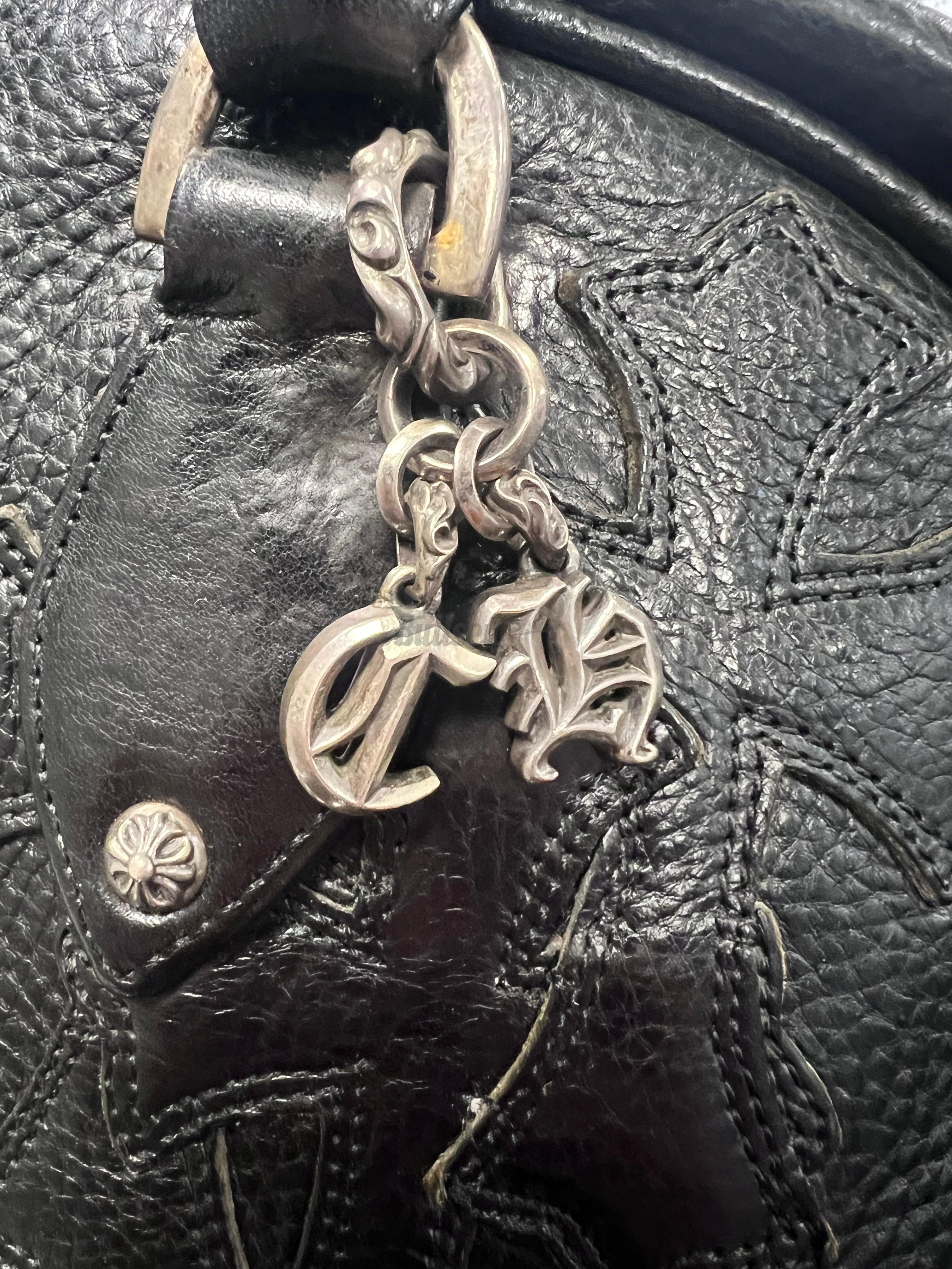 Chrome Hearts Black Patches Bowling Bag
