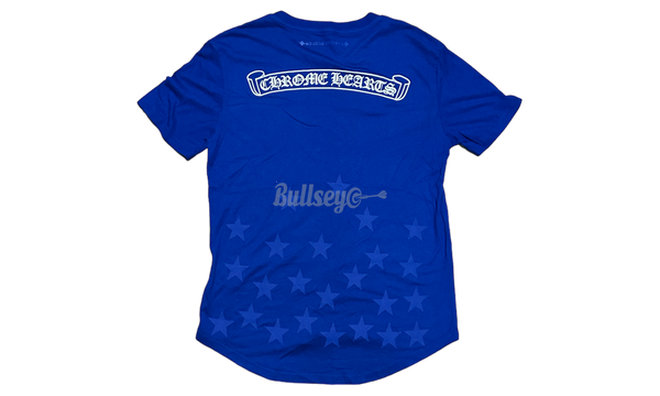 Chrome Hearts Blue Stars Scroll Label T-Shirt-Bullseye Sneaker Boutique