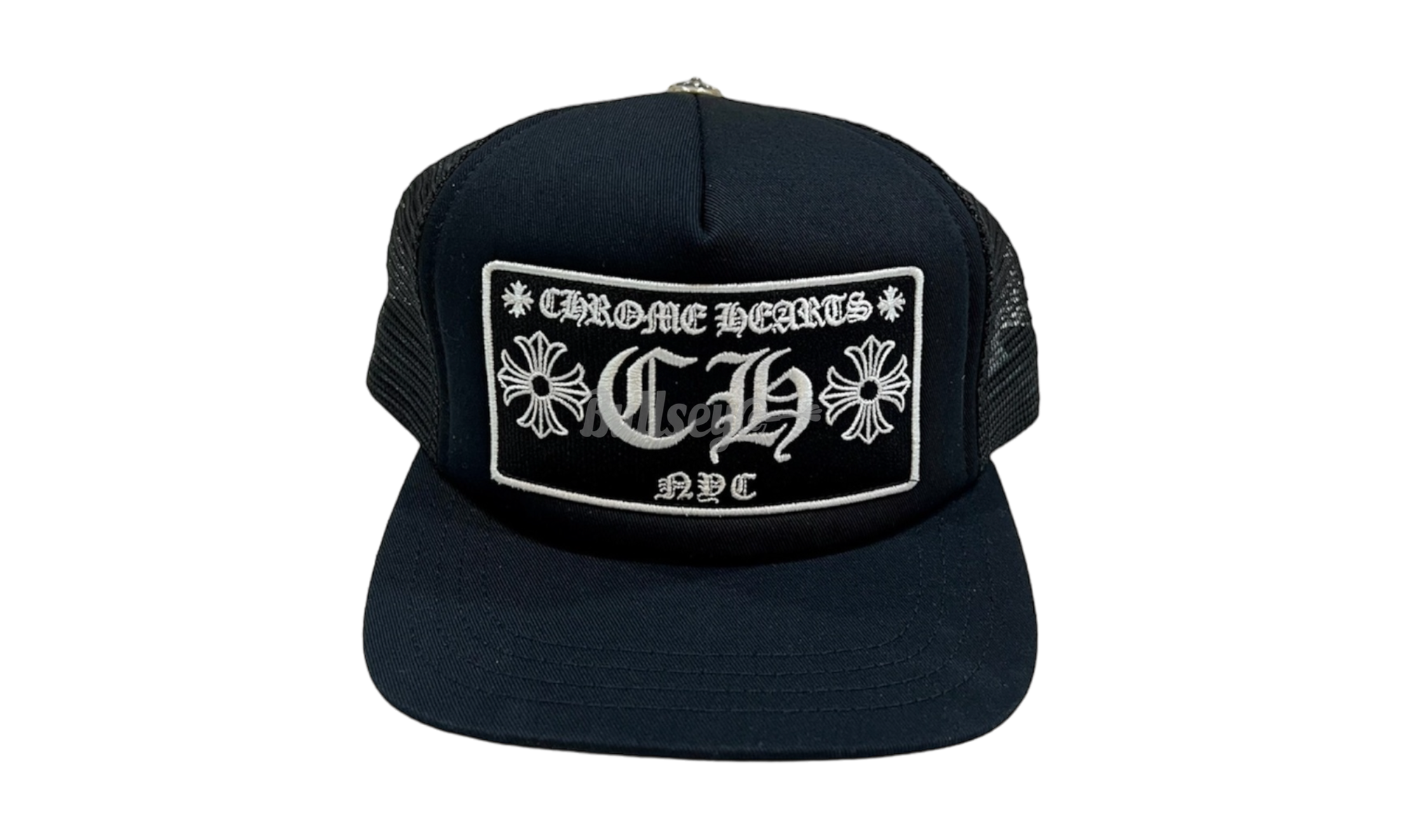 Chrome Hearts CH NYC Black Trucker Hat-Bullseye Sneaker Boutique