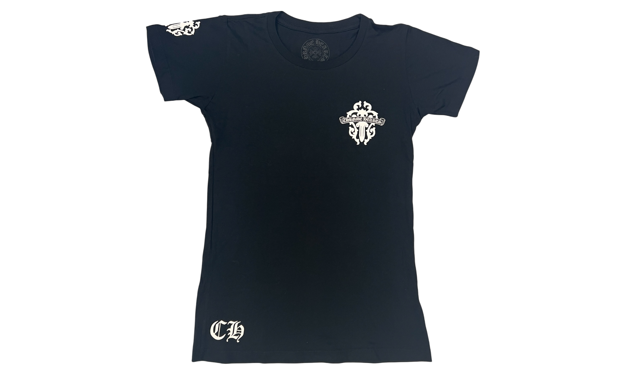 Chrome Hearts Dagger Tire Tracks Black T-Shirt