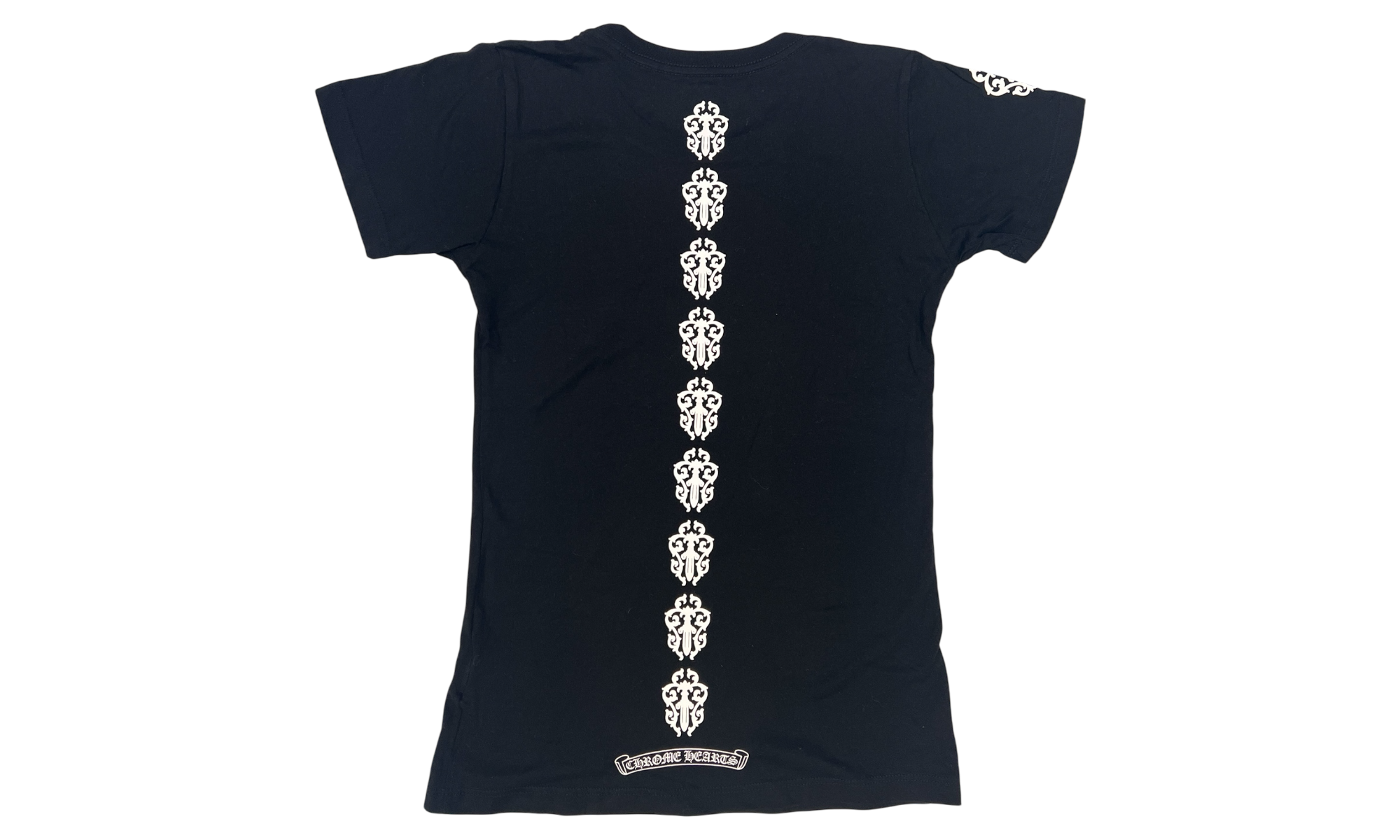 Chrome Hearts Dagger Tire Tracks Black T-Shirt-Bullseye Sneaker Boutique