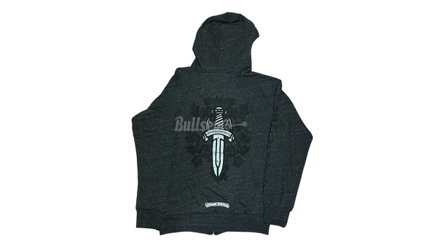 Chrome Hearts Dagger Zip-Up Grey Hoodie-Is the Ultimate Horse Girl in Western Boots and Neon Cow-Print for Wyoming Birthday Party
