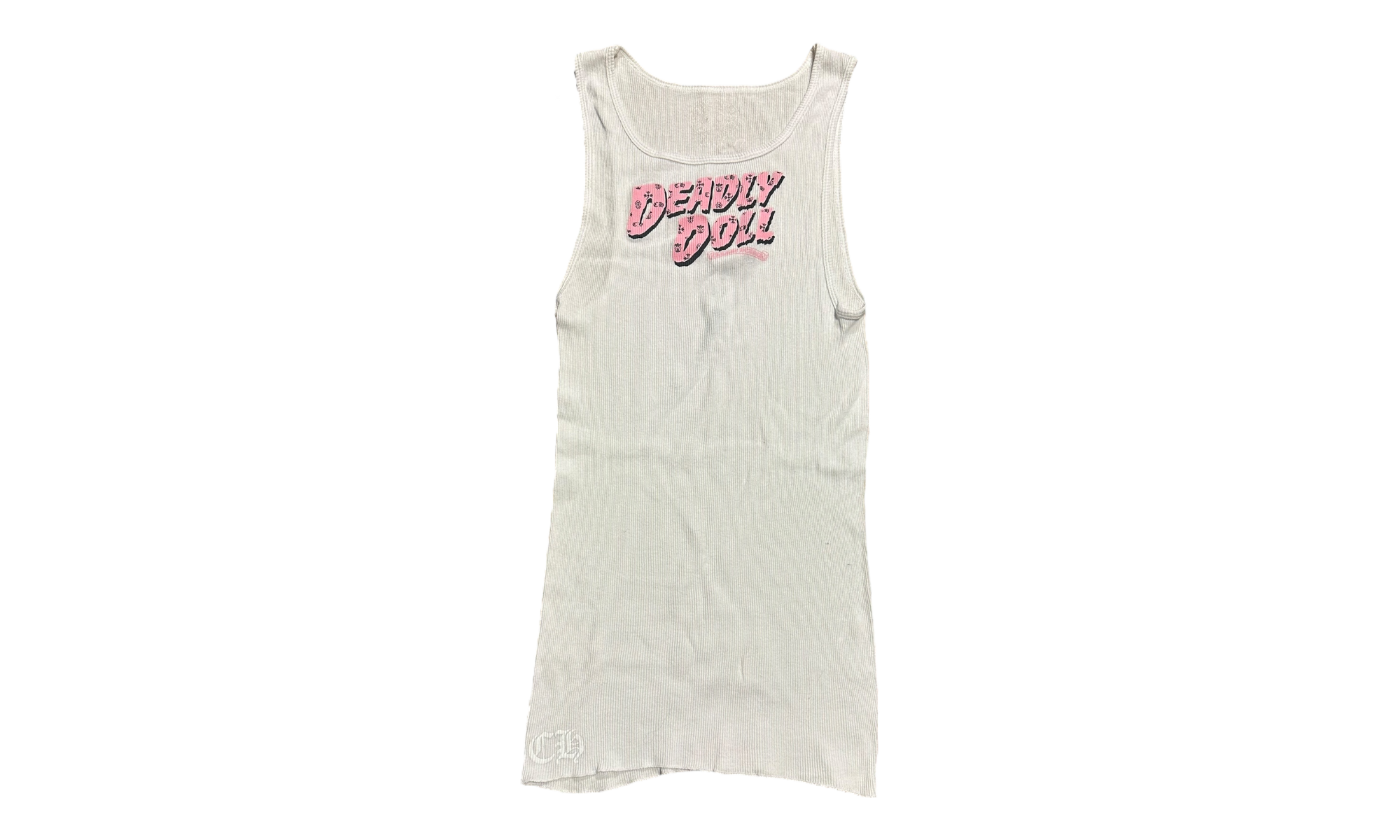 Chrome Hearts Deadly Doll White Tank Top (PreOwned)