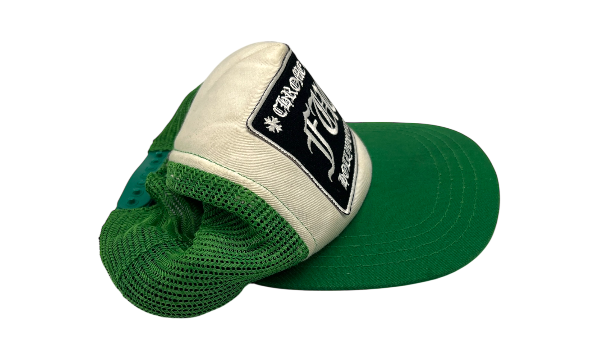 Chrome Hearts Green/White Fuck Trucker Hat (PreOwned)