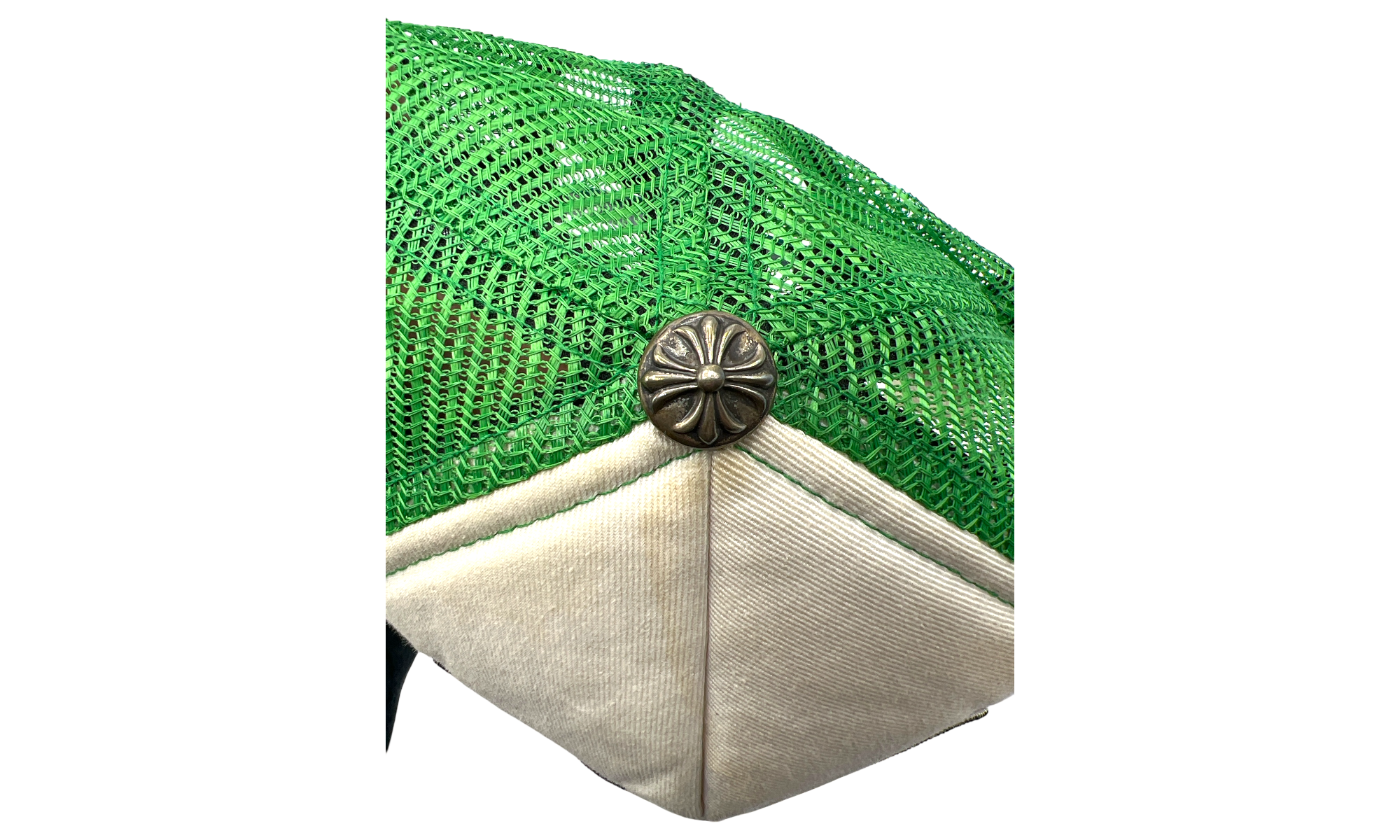 Chrome Hearts Green/White Fuck Trucker Hat (PreOwned)
