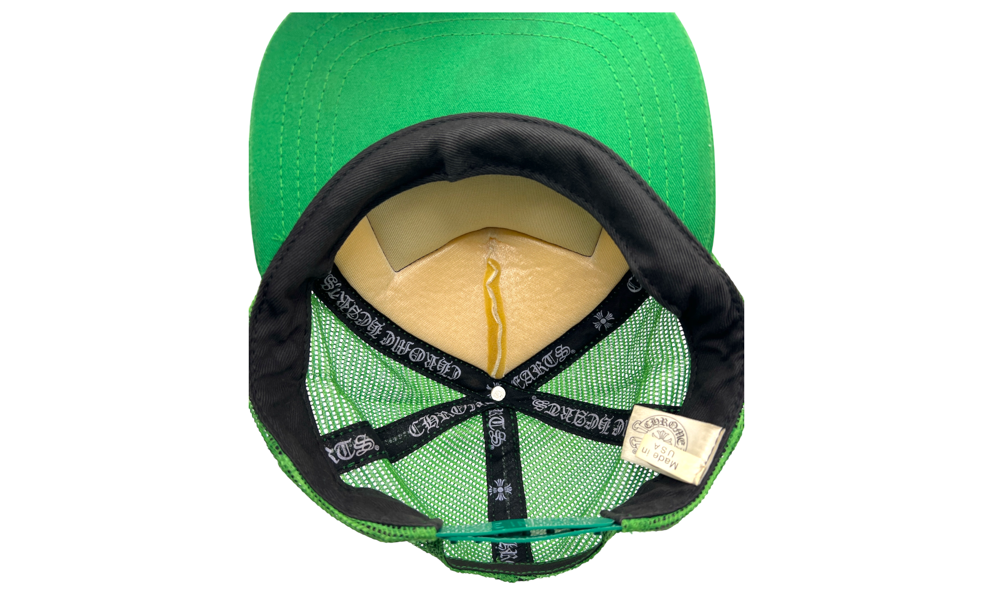 Chrome Hearts Green/White Fuck Trucker Hat (PreOwned)