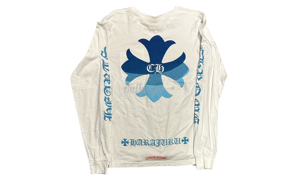 Chrome Hearts Harajuku Exclusive White Longsleeve T-Shirt-Bullseye Sneaker Racer Boutique