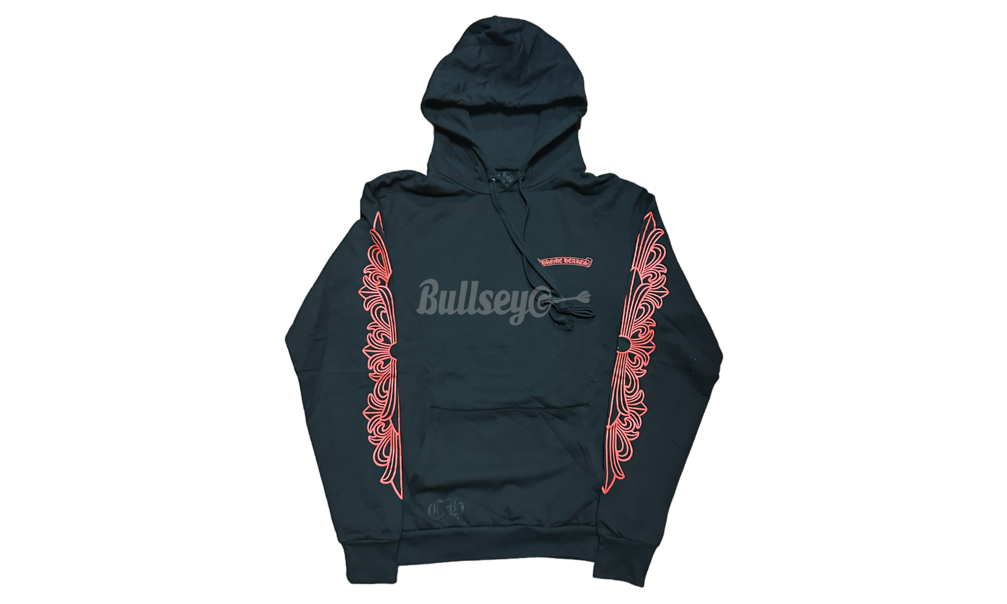 Chrome Hearts Horseshoe Red Floral Black Hoodie (PreOwned)
