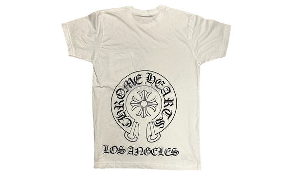 Chrome Hearts Los Angeles Horseshoe White T-Shirt-New Balance CT30 Dark Blue White Skate Shoes CT30MC2