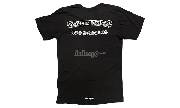 Chrome Hearts Los Angeles Scroll Label Black T-Shirt-Bullseye Sneaker Racer Boutique
