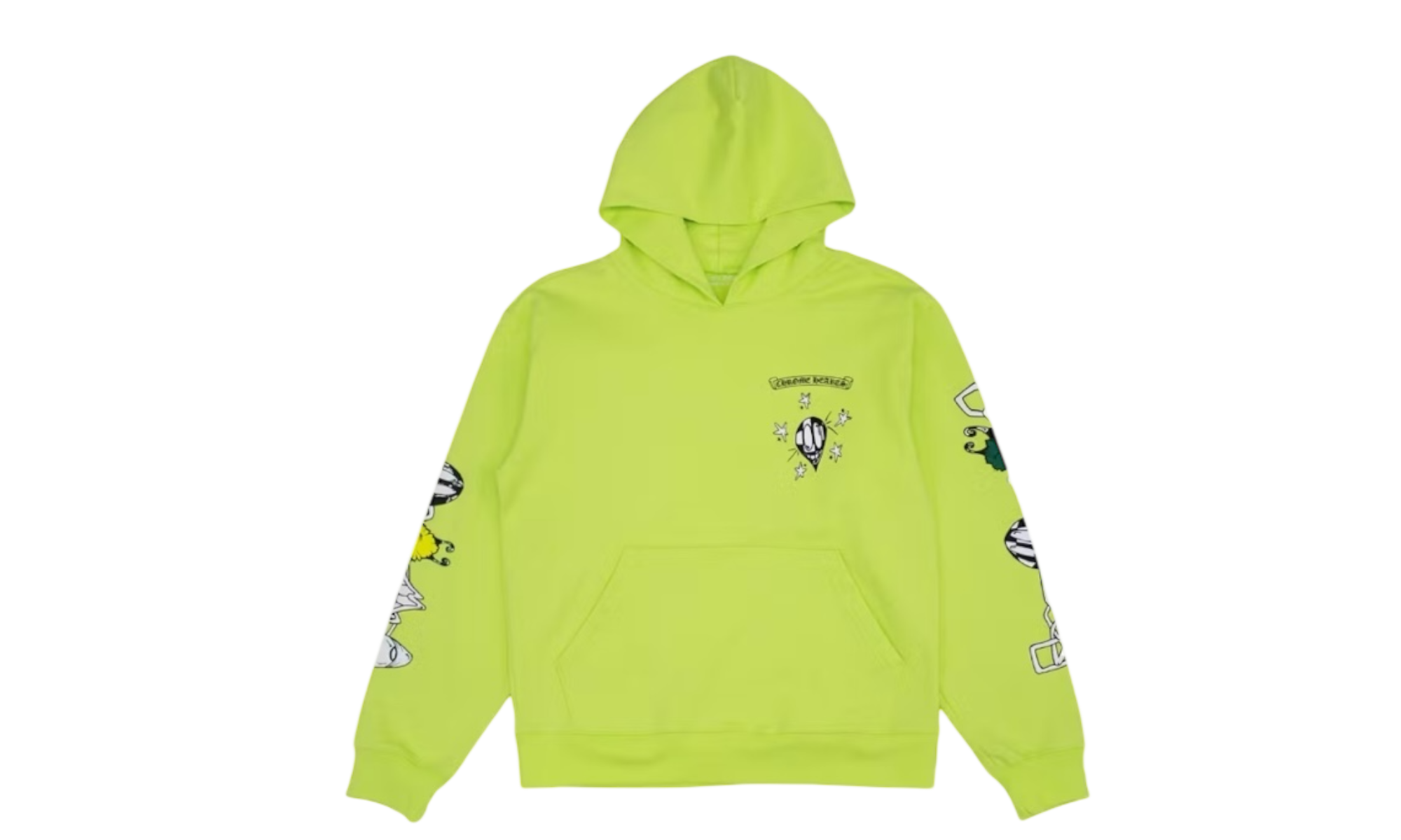 Chrome Hearts Matty Boy "Link" Lime Green Hoodie