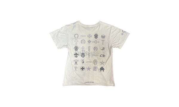 Chrome Hearts Multi Logo White T-Shirt (PreOwned)-Manoukian BOOTS EN CUIR PAPRIKA