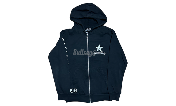 Chrome Hearts Pointed Stars Black Zip-Up Hoodie (PreOwned)